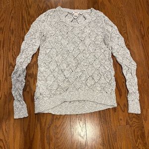 Mossimo size small cream crochet sweater